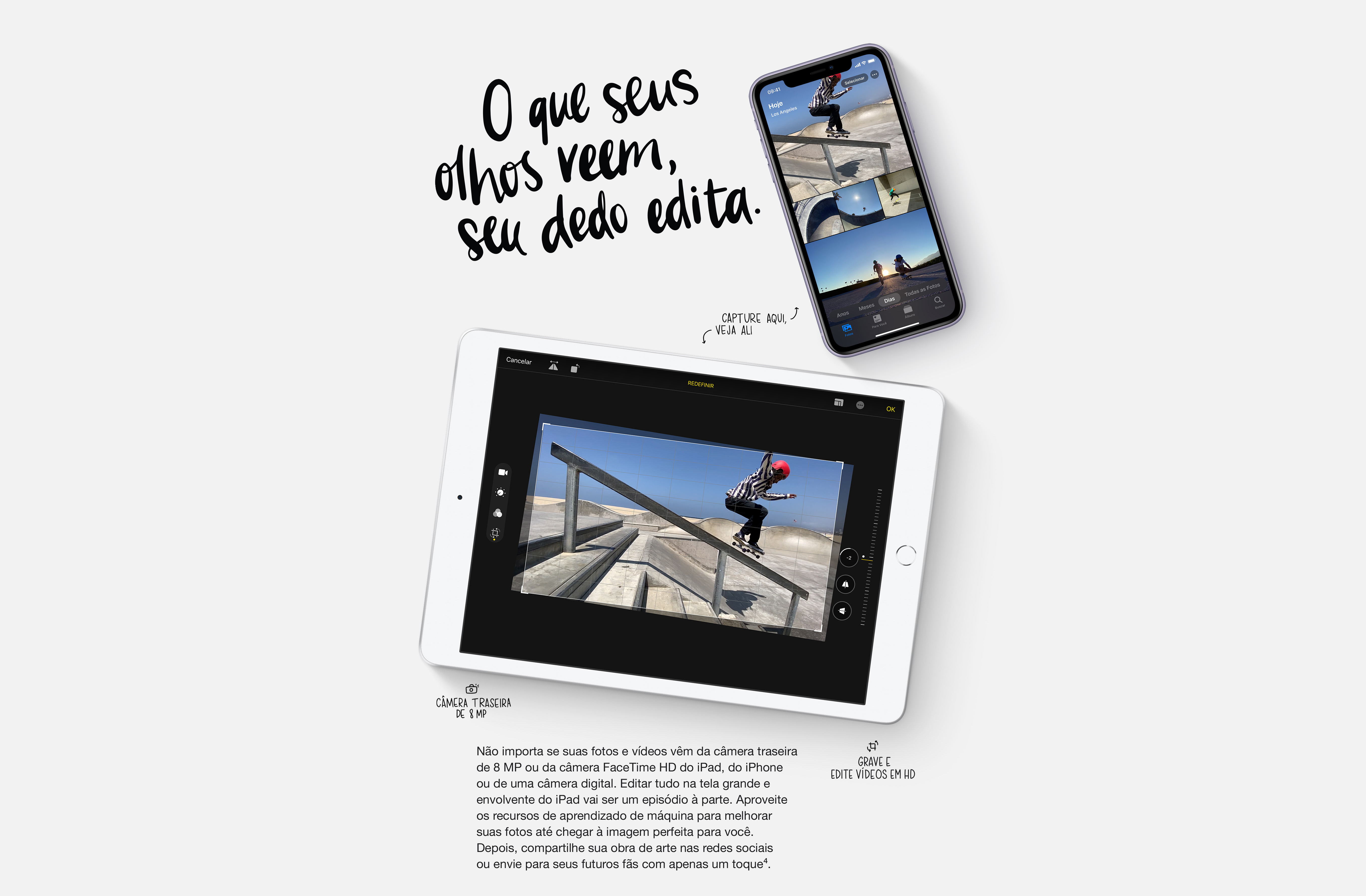 iPad 10,2 8ª geração Wi-Fi  32GB - Cinza-espacial 
